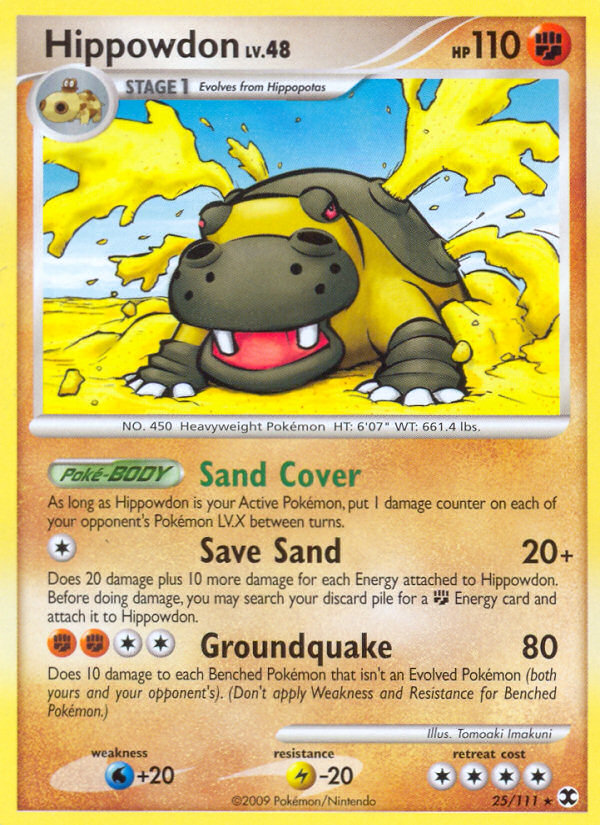 Hippowdon - Rising Rivals - #25 - Pokemon TCG card