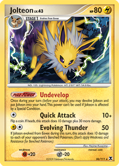 Jolteon #26 Jolteon - Rising Rivals - #26 - Pokemon TCG card