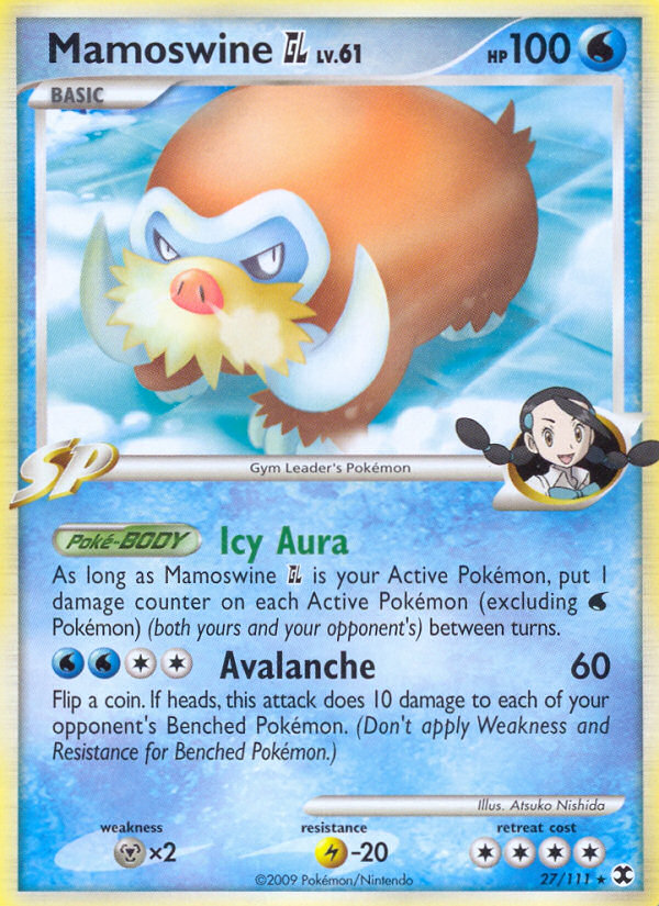 Mamoswine GL - Rising Rivals - #27 - Pokemon TCG card
