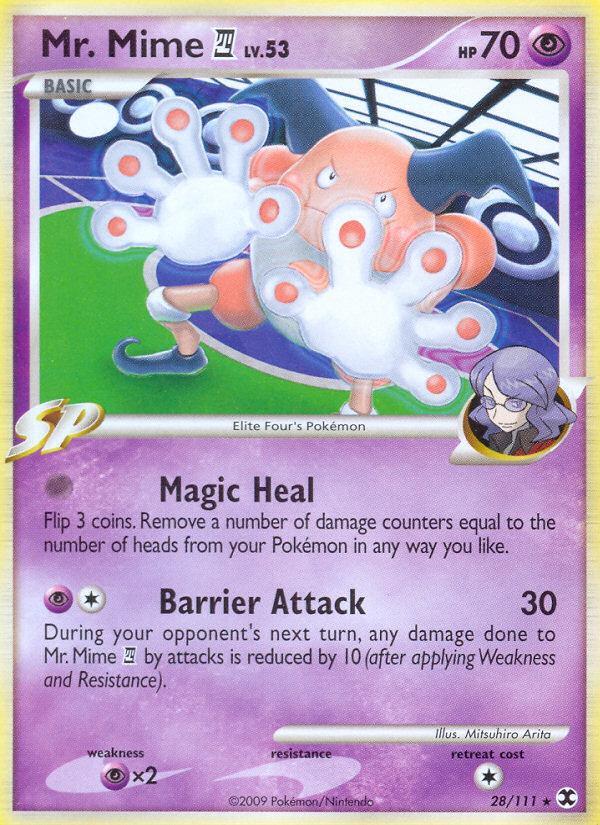 Mr. Mime E4 - Rising Rivals - #28 - Pokemon TCG card