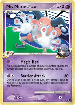 Mr. Mime E4 #28 Mr. Mime E4 - Rising Rivals - #28 - Pokemon TCG card