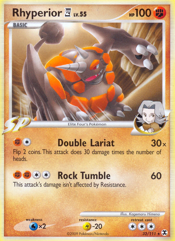 Rhyperior E4 - Rising Rivals - #32 - Pokemon TCG card
