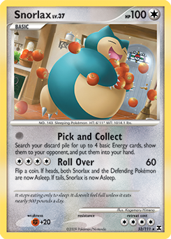 Snorlax - Rising Rivals - #33 - Pokemon TCG card