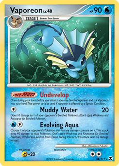 Vaporeon #34 Vaporeon - Rising Rivals - #34 - Pokemon TCG card