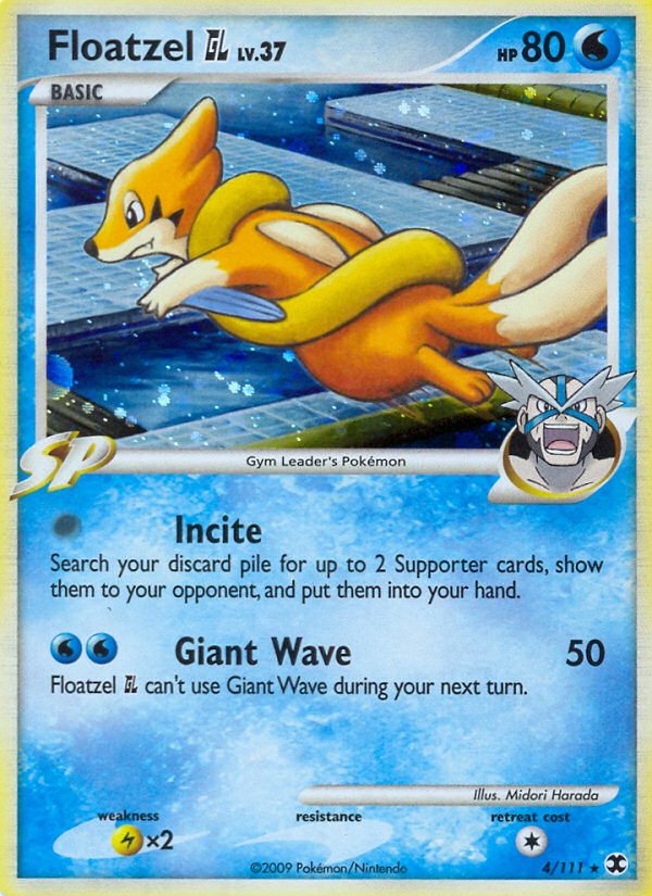 Floatzel GL - Rising Rivals - #4 - Pokemon TCG card