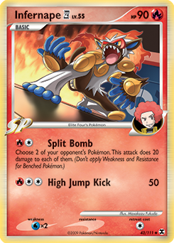 Infernape E4 #43 Infernape E4 - Rising Rivals - #43 - Pokemon TCG card