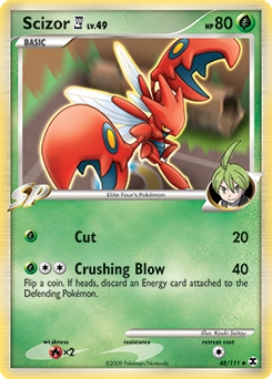 Scizor E4 - Rising Rivals - #48 - Pokemon TCG card