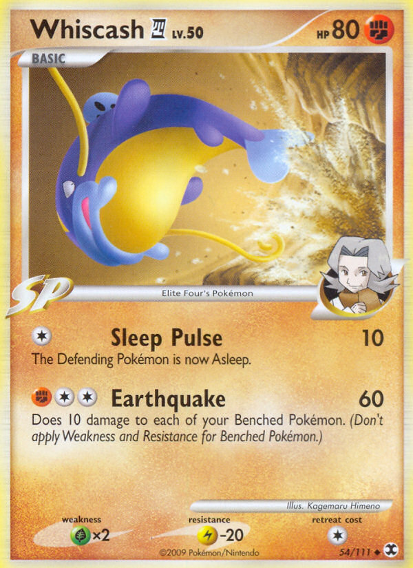 Whiscash E4 - Rising Rivals - #54 - Pokemon TCG card