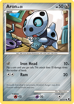 Aron - Rising Rivals - #57 - Pokemon TCG card