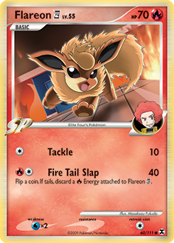Flareon E4 #60 Flareon E4 - Rising Rivals - #60 - Pokemon TCG card