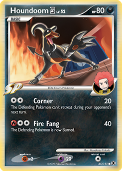 Houndoom E4 #65 Houndoom E4 - Rising Rivals - #65 - Pokemon TCG card