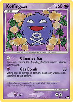 Koffing #68 Koffing - Rising Rivals - #68 - Pokemon TCG card