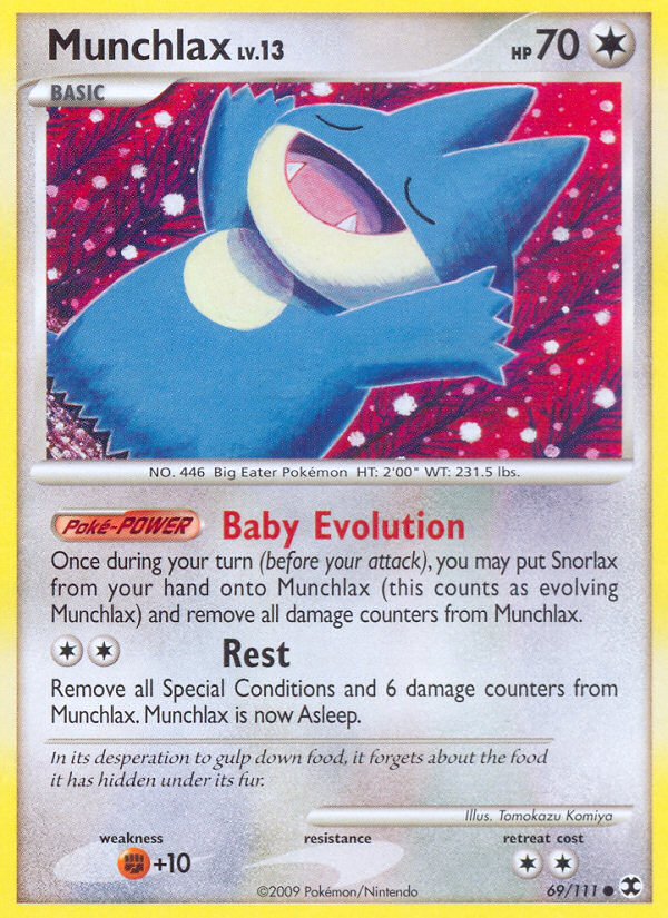 Munchlax - Rising Rivals - #69 - Pokemon TCG card