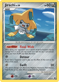 Jirachi #7 Jirachi - Rising Rivals - #7 - Pokemon TCG card