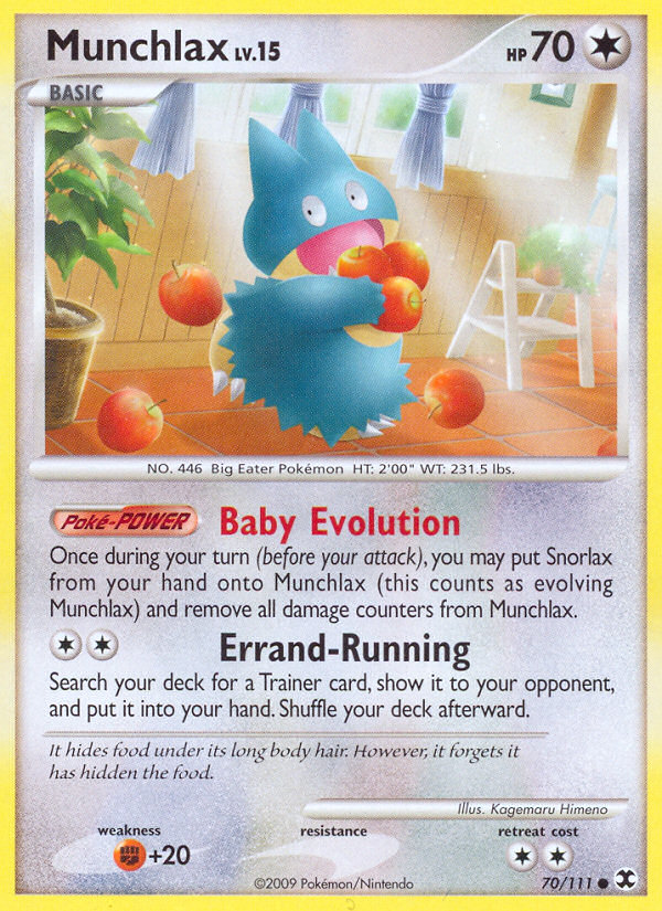 Munchlax - Rising Rivals - #70 - Pokemon TCG card