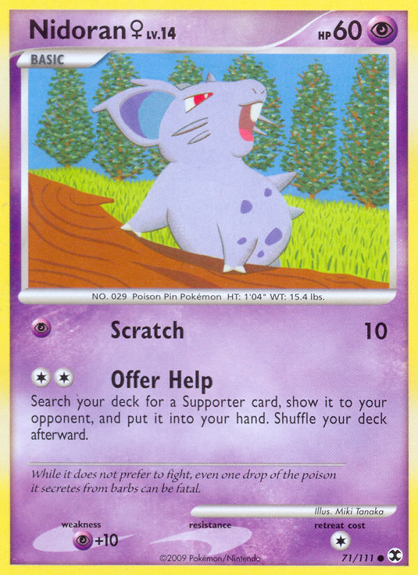 Nidoran ♀ - Rising Rivals - #71 - Pokemon TCG card