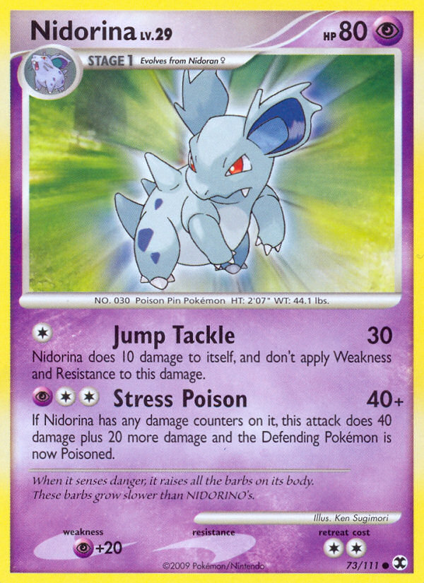 Nidorina - Rising Rivals - #73 - Pokemon TCG card