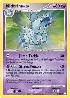 Nidorina - Rising Rivals - #73 - Pokemon TCG card