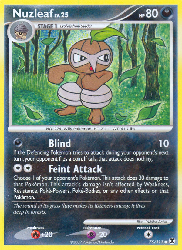 Nuzleaf - Rising Rivals - #75 - Pokemon TCG card