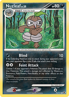 Nuzleaf #75 Nuzleaf - Rising Rivals - #75 - Pokemon TCG card