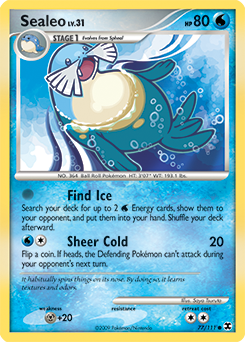 Sealeo #77 Sealeo - Rising Rivals - #77 - Pokemon TCG card