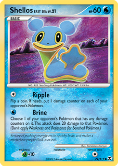 Shellos East Sea #79 Shellos East Sea - Rising Rivals - #79 - Pokemon TCG card