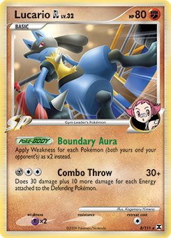 Lucario GL #8 Lucario GL - Rising Rivals - #8 - Pokemon TCG card