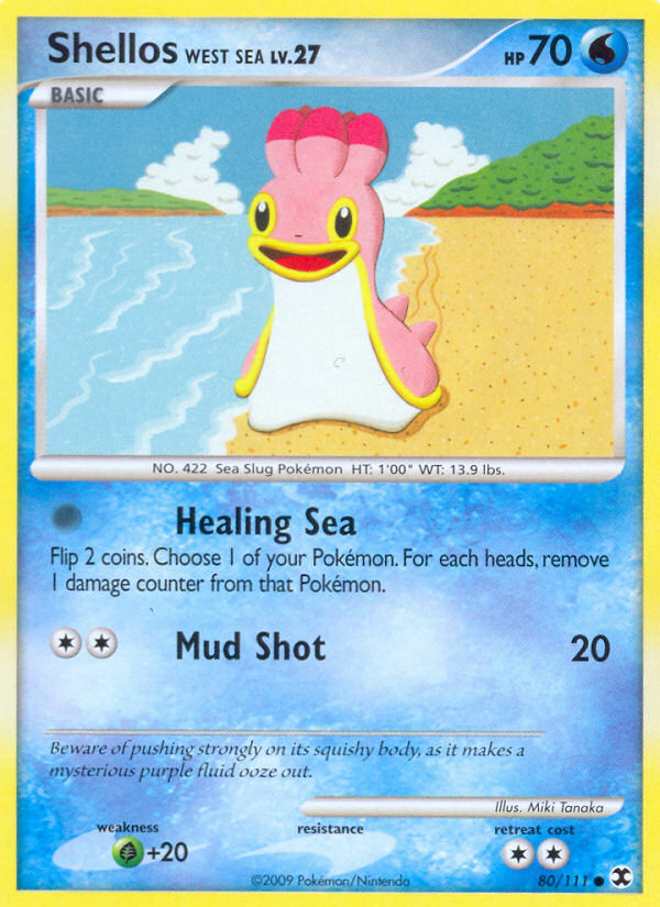 Shellos West Sea - Rising Rivals - #80 - Pokemon TCG card