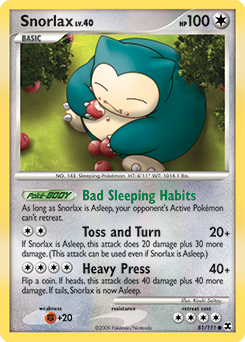 Snorlax - Rising Rivals - #81 - Pokemon TCG card