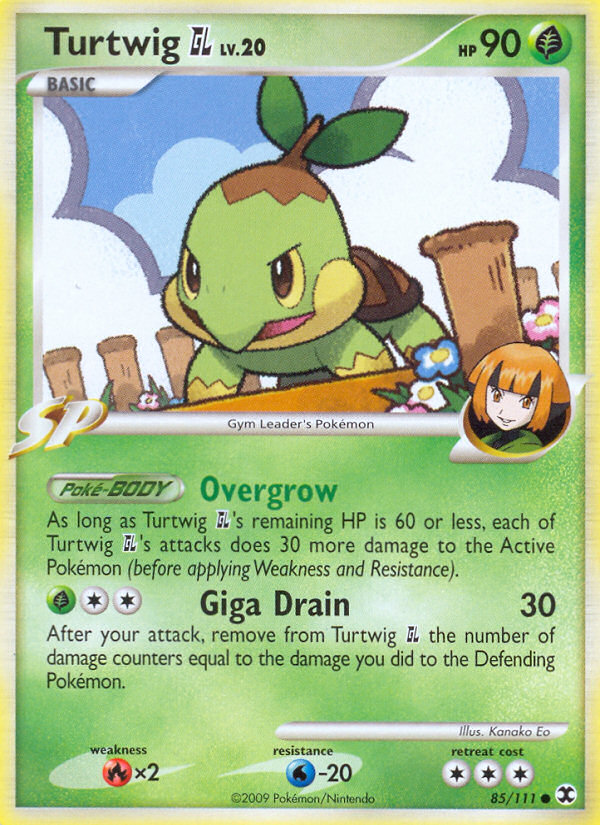 Turtwig GL - Rising Rivals - #85 - Pokemon TCG card
