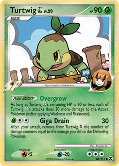 Turtwig GL - Rising Rivals - #85 - Pokemon TCG card
