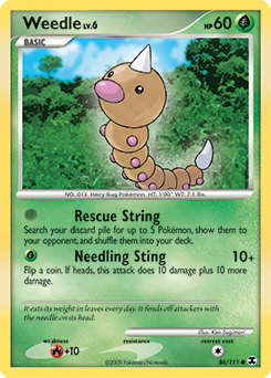 Weedle - Rising Rivals - #86 - Pokemon TCG card