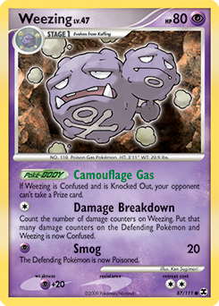 Weezing #87 Weezing - Rising Rivals - #87 - Pokemon TCG card