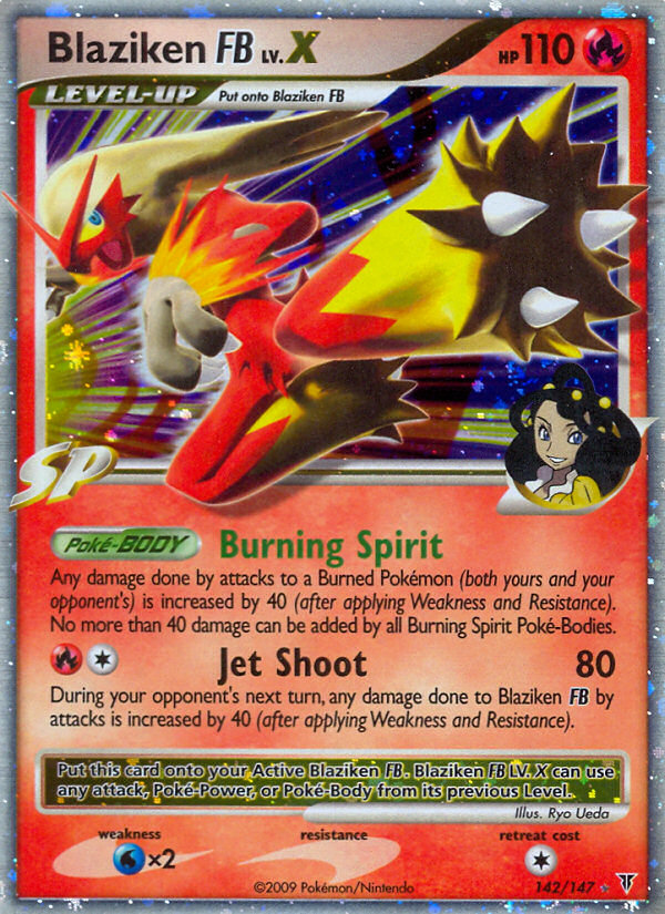 Blaziken FB LV.X - Supreme Victors - #142 - Pokemon TCG card