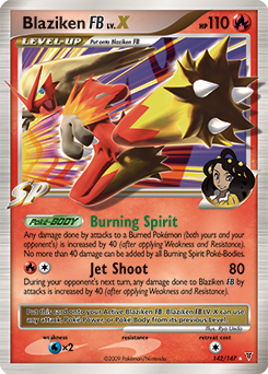 Blaziken FB LV.X #142 Blaziken FB LV.X - Supreme Victors - #142 - Pokemon TCG card