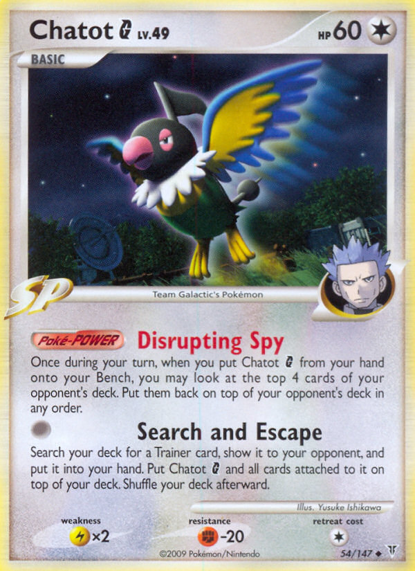 Chatot G - Supreme Victors - #54 - Pokemon TCG card