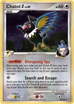 Chatot G - Supreme Victors - #54 - Pokemon TCG card