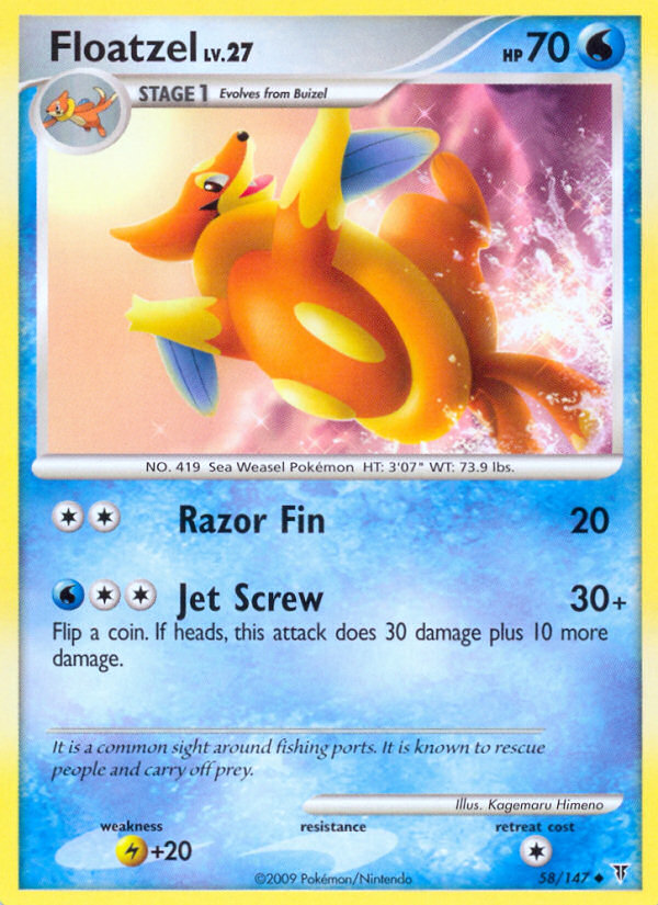 Floatzel - Supreme Victors - #58 - Pokemon TCG card
