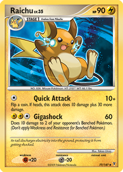 Raichu #77 Raichu - Supreme Victors - #77 - Pokemon TCG card
