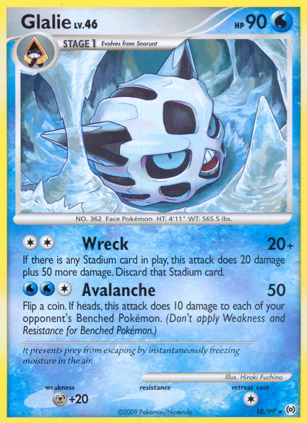 Glalie - Arceus - #18 - Pokemon TCG card