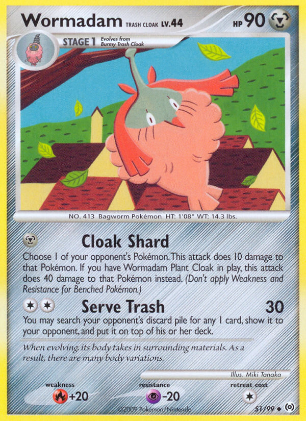 Wormadam Trash Cloak - Arceus - #51 - Pokemon TCG card