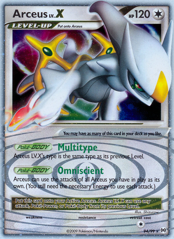 Arceus LV.X - Arceus - #94 - Pokemon TCG card