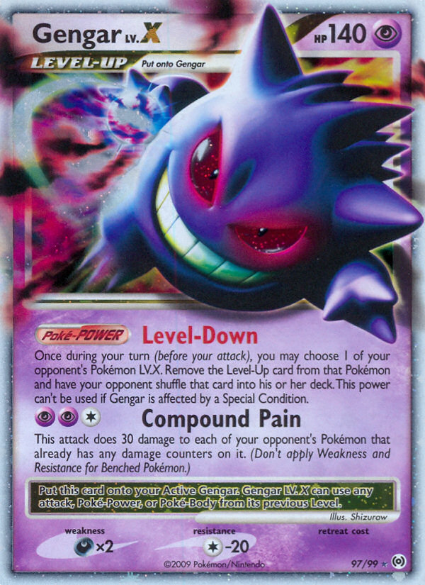 Gengar LV.X - Arceus - #97 - Pokemon TCG card