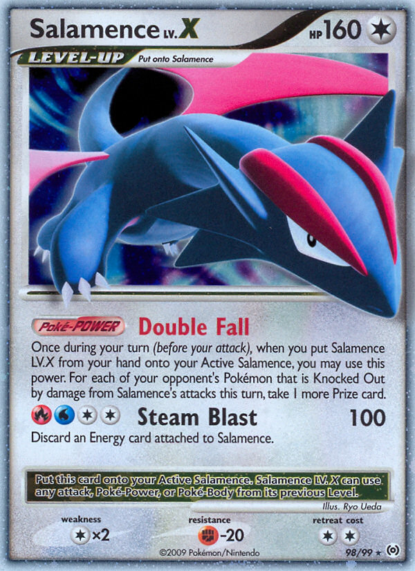 Salamence LV.X - Arceus - #98 - Pokemon TCG card