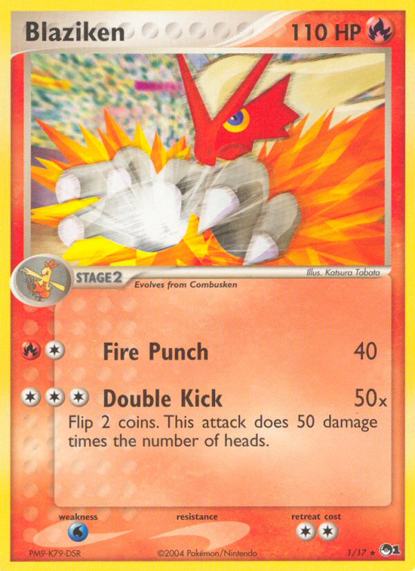 Blaziken - POP Series 1 - #1 - Pokemon TCG card