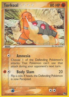 Torkoal - POP Series 1 - #10 - Pokemon TCG card