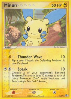 Minun - POP Series 1 - #12 - Pokemon TCG card
