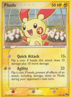 Plusle - POP Series 1 - #13 - Pokemon TCG card
