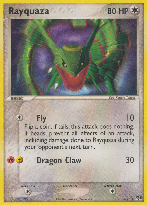 Rayquaza - POP Series 1 - #3 - Pokemon TCG card