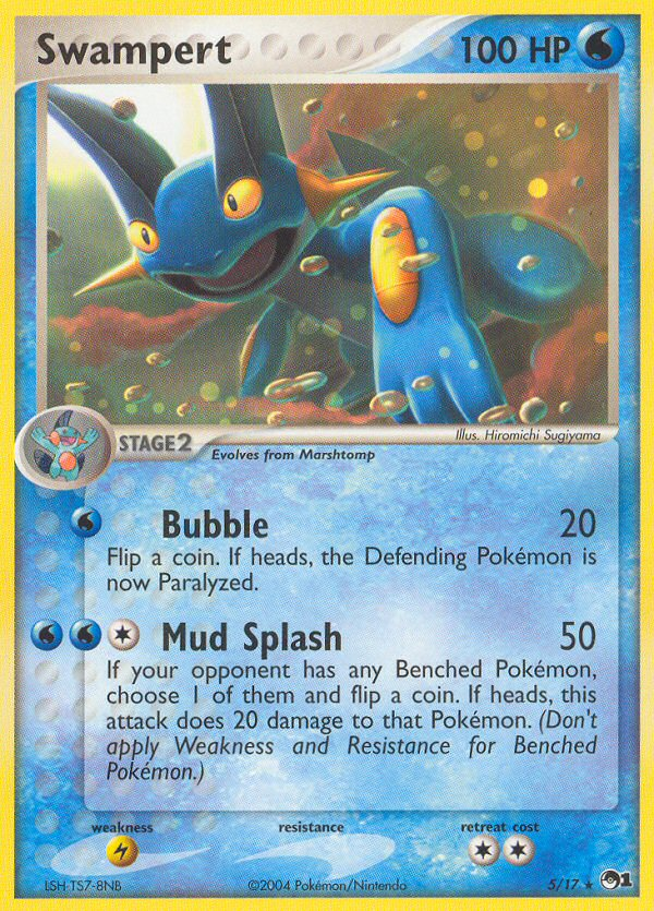 Swampert - POP Series 1 - #5 - Pokemon TCG card